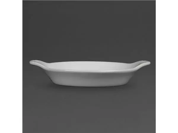 Een Olympia Whiteware ronde gratineerschalen met handvatten 17x14cm (6 stuks) koop je bij ShopXPress