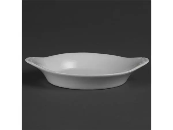 Een Olympia Whiteware ronde gratineerschalen met handvatten 13cm (6 stuks) koop je bij ShopXPress