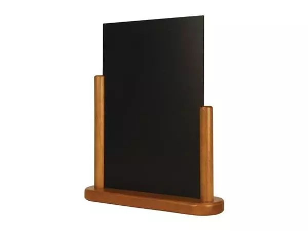 Een Securit tafelkrijtbordje teak 32x27cm koop je bij ShopXPress