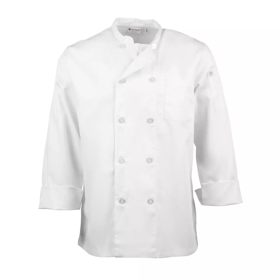 Een Chef Works Le Mans unisex koksbuis wit S koop je bij ShopXPress