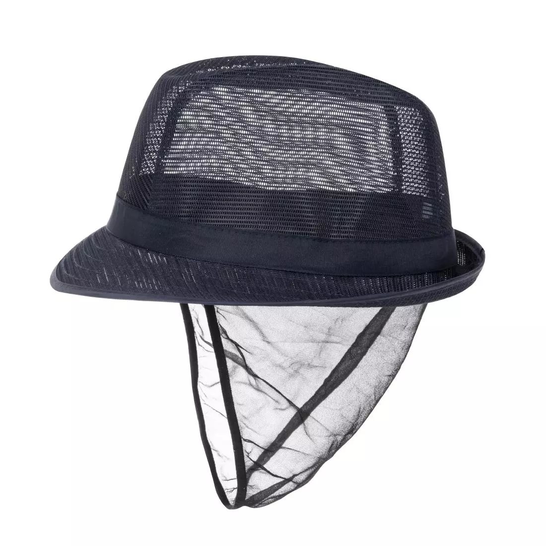 Een Trilby hoed met haarnetje blauw L koop je bij ShopXPress