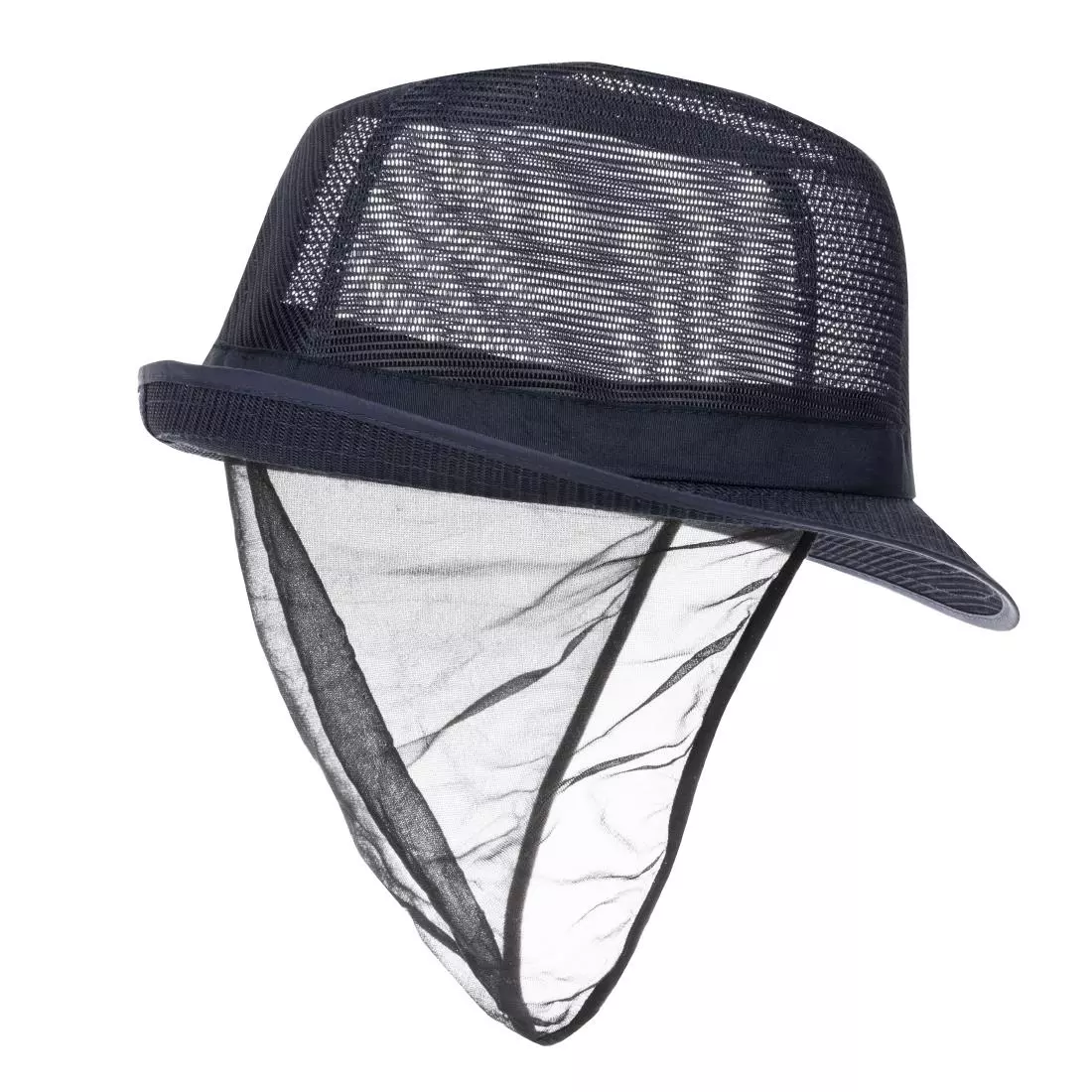 Een Trilby hoed met haarnetje blauw M koop je bij ShopXPress