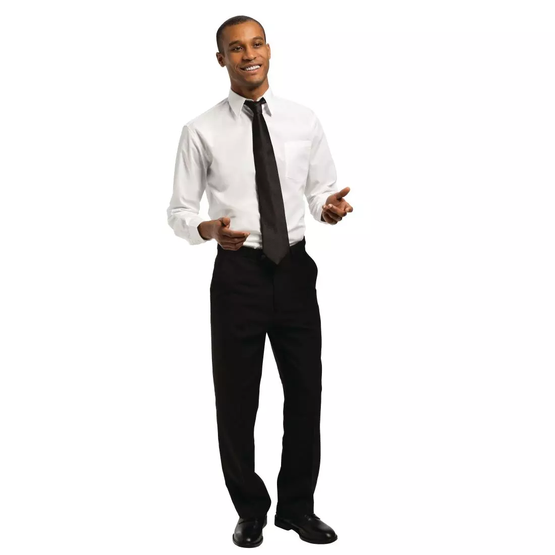 Een Uniform Works unisex overhemd lange mouw wit L koop je bij ShopXPress