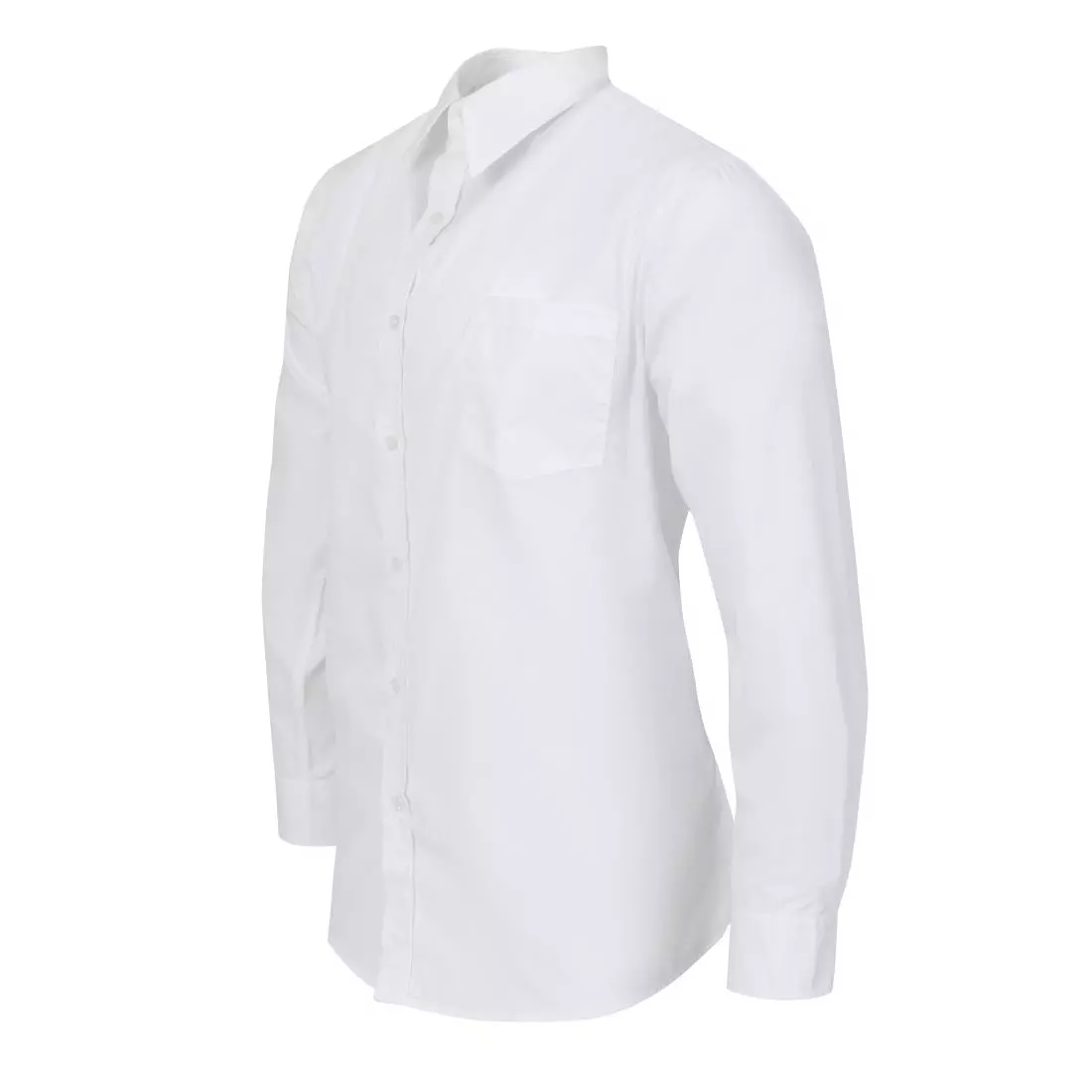 Een Uniform Works unisex overhemd lange mouw wit S koop je bij ShopXPress