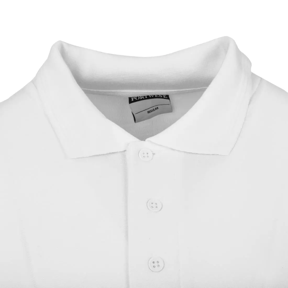 Een Unisex poloshirt wit L koop je bij ShopXPress