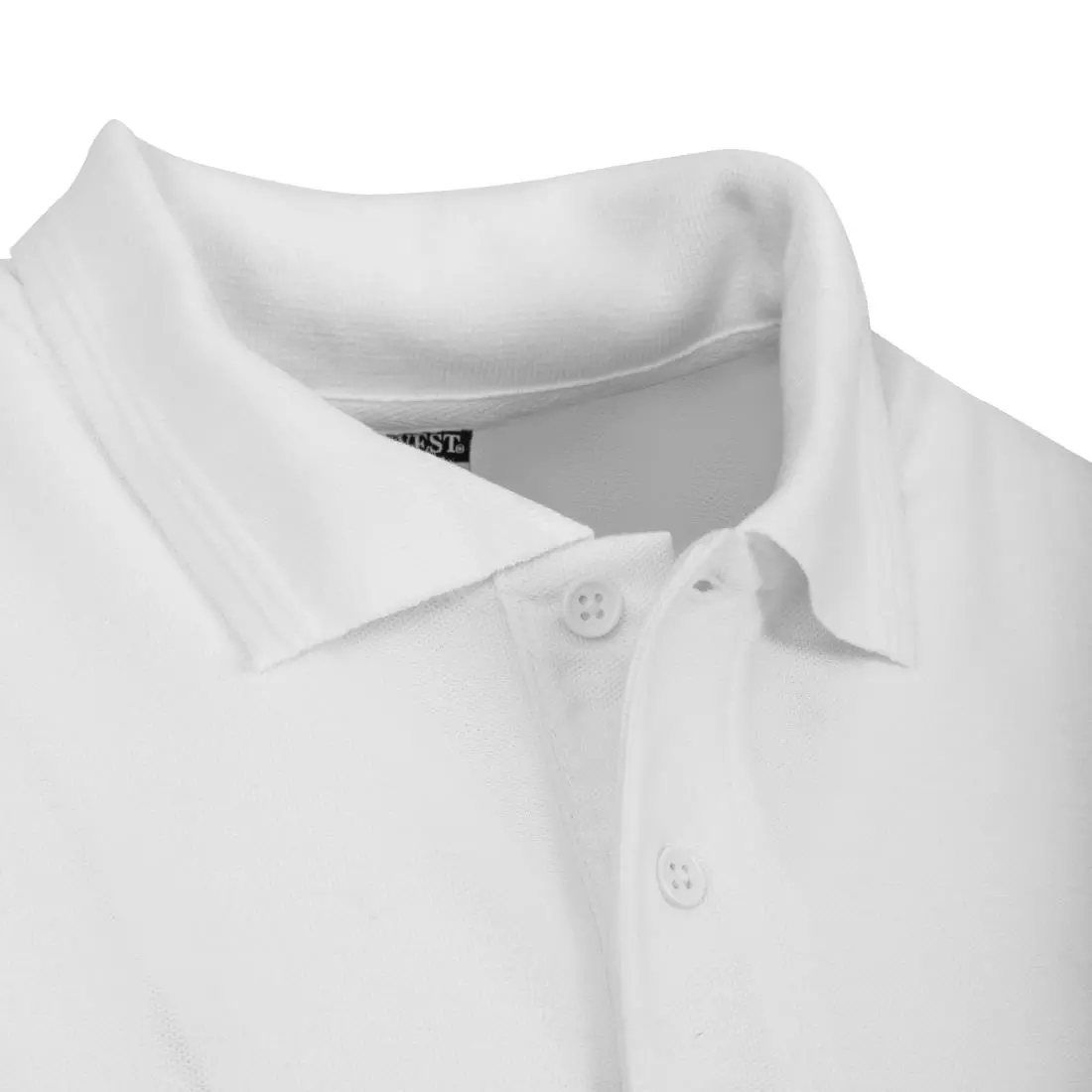 Een Unisex poloshirt wit L koop je bij ShopXPress