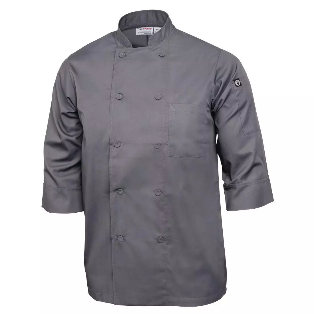 Een Chef Works unisex koksbuis grijs M koop je bij ShopXPress