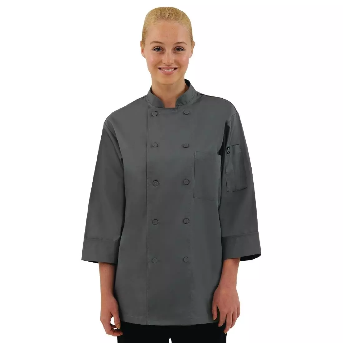 Een Chef Works unisex koksbuis grijs L koop je bij ShopXPress