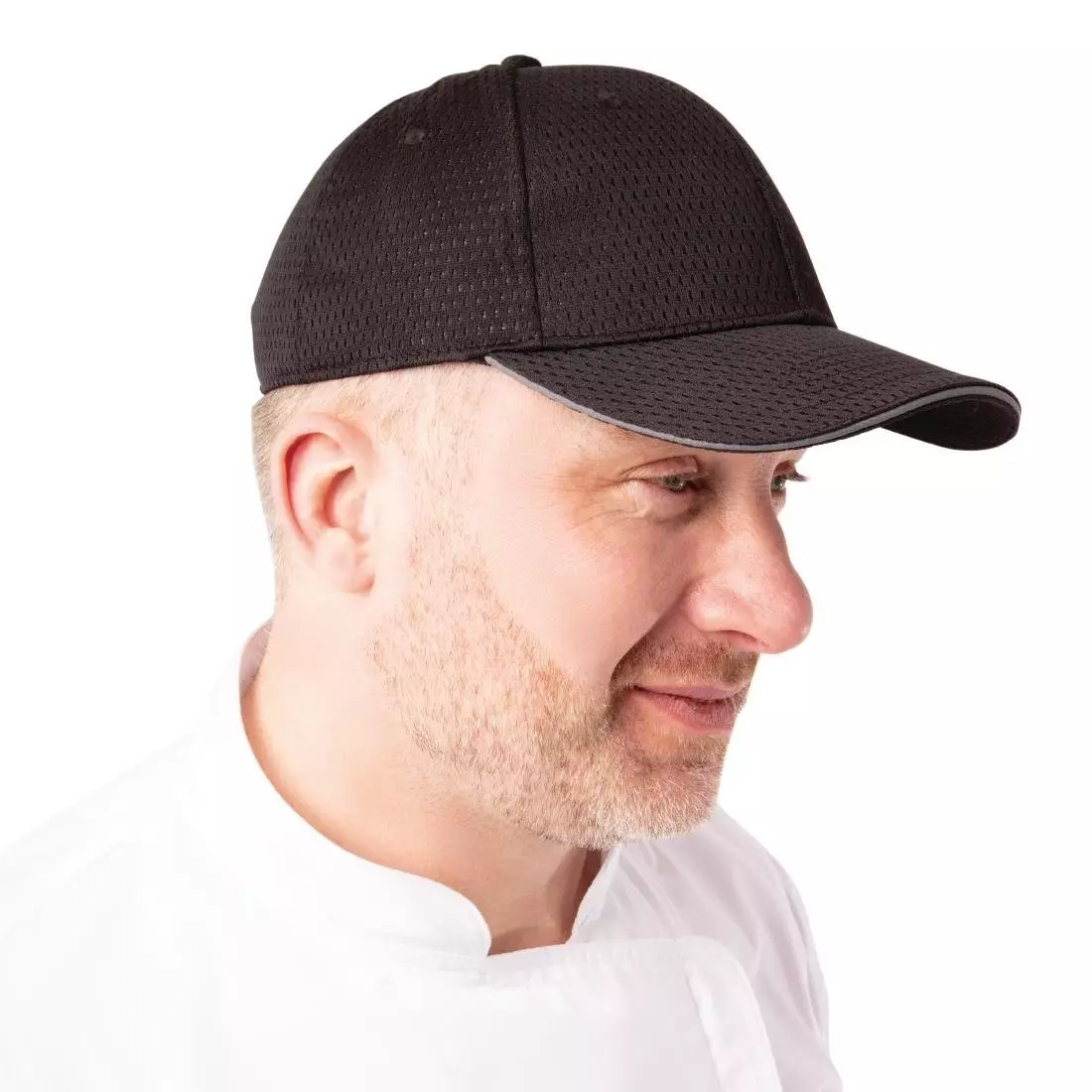 Een Chef Works Cool Vent baseball cap zwart en grijs koop je bij ShopXPress