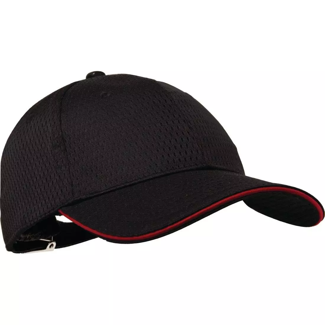 Een Chef Works Cool Vent baseball cap zwart en rood koop je bij ShopXPress