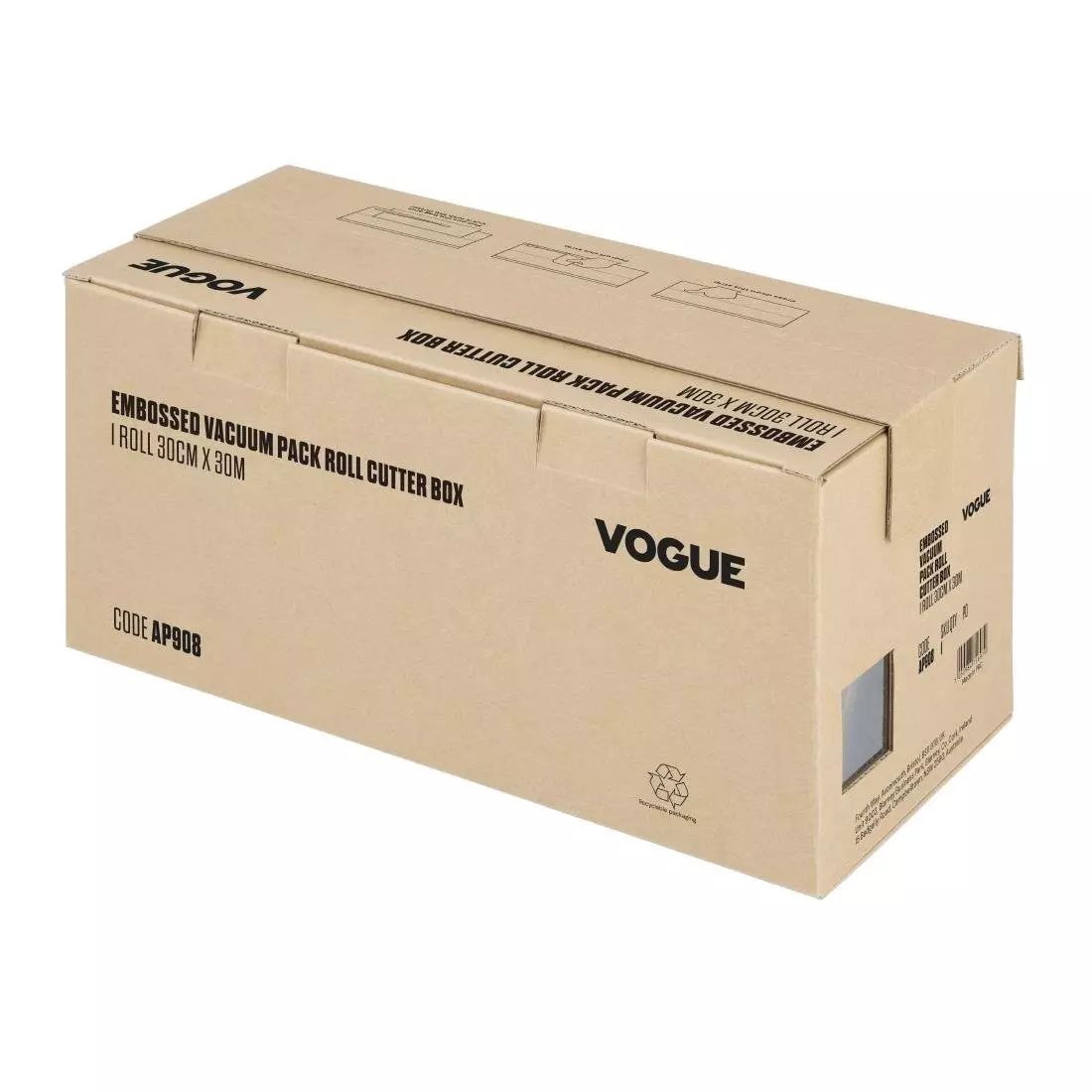 Een Vogue vacuümverpakkingsrol met snijbox (reliëf) 300 mm breed koop je bij ShopXPress