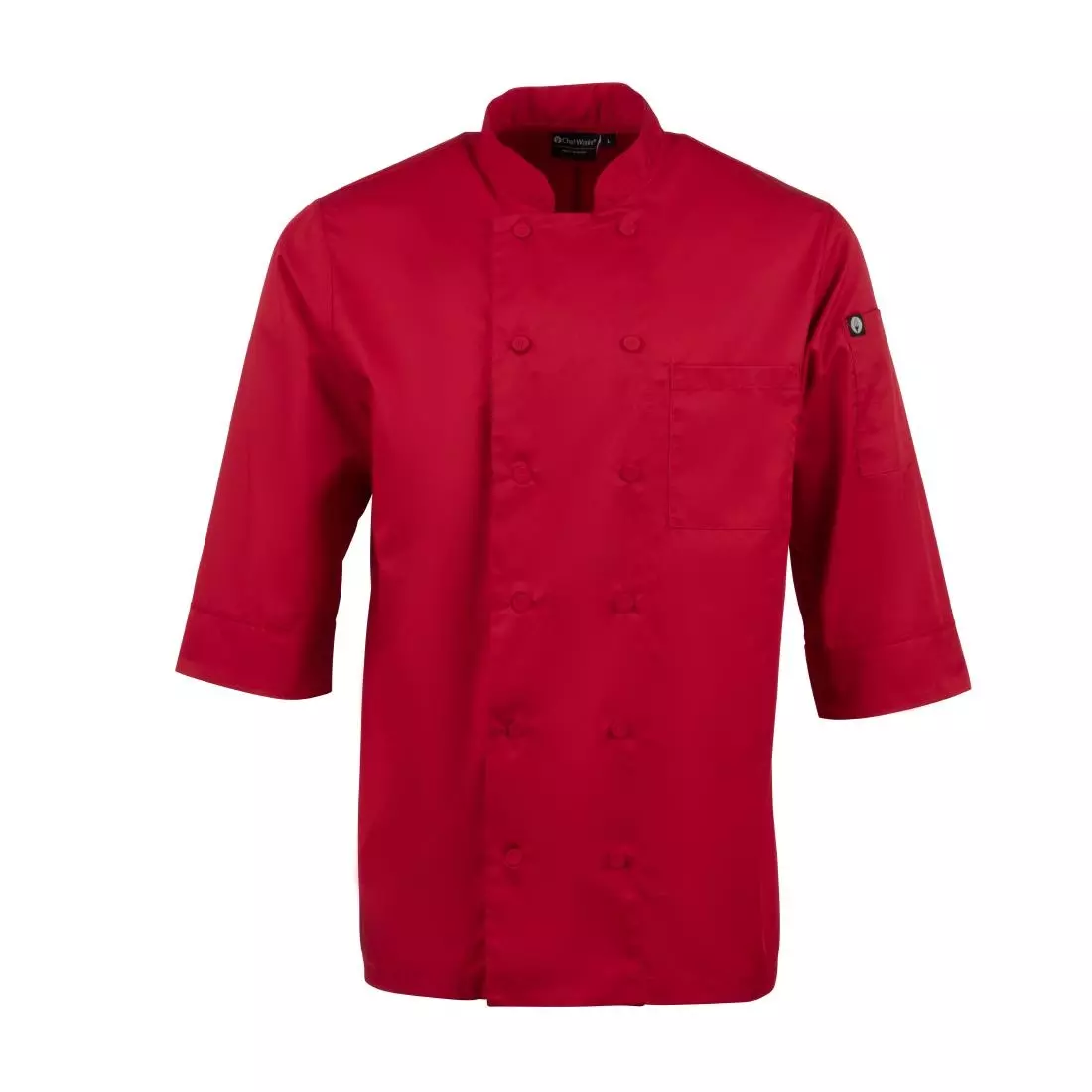 Een Chef Works unisex koksbuis rood S koop je bij ShopXPress