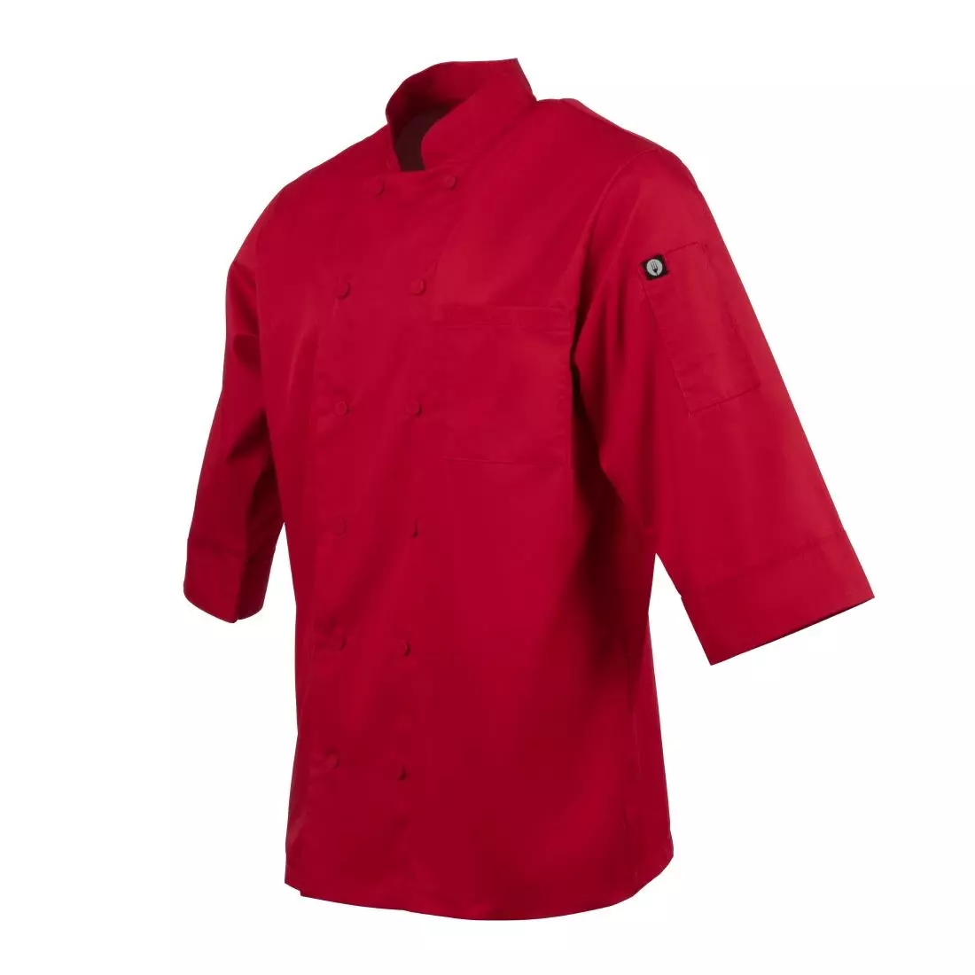 Een Chef Works unisex koksbuis rood S koop je bij ShopXPress