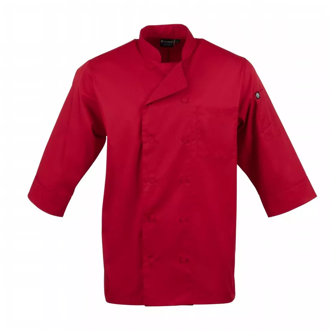 Een Chef Works unisex koksbuis rood S koop je bij ShopXPress