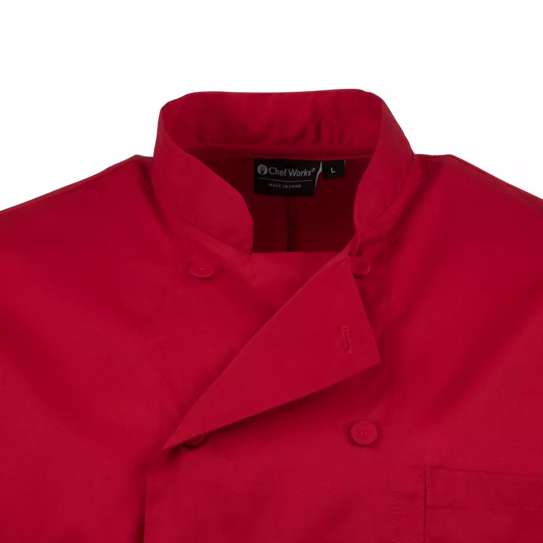 Een Chef Works unisex koksbuis rood S koop je bij ShopXPress