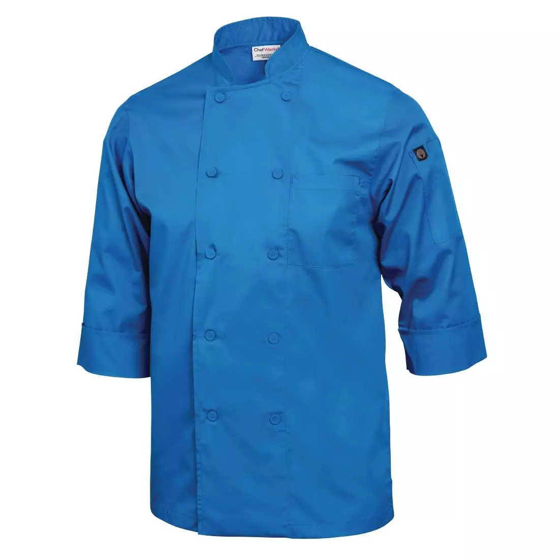 Een Chef Works unisex koksbuis blauw L koop je bij ShopXPress