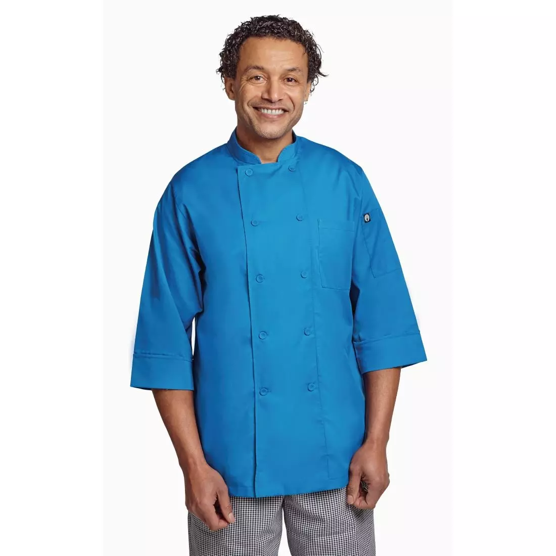 Een Chef Works unisex koksbuis blauw XXL koop je bij ShopXPress