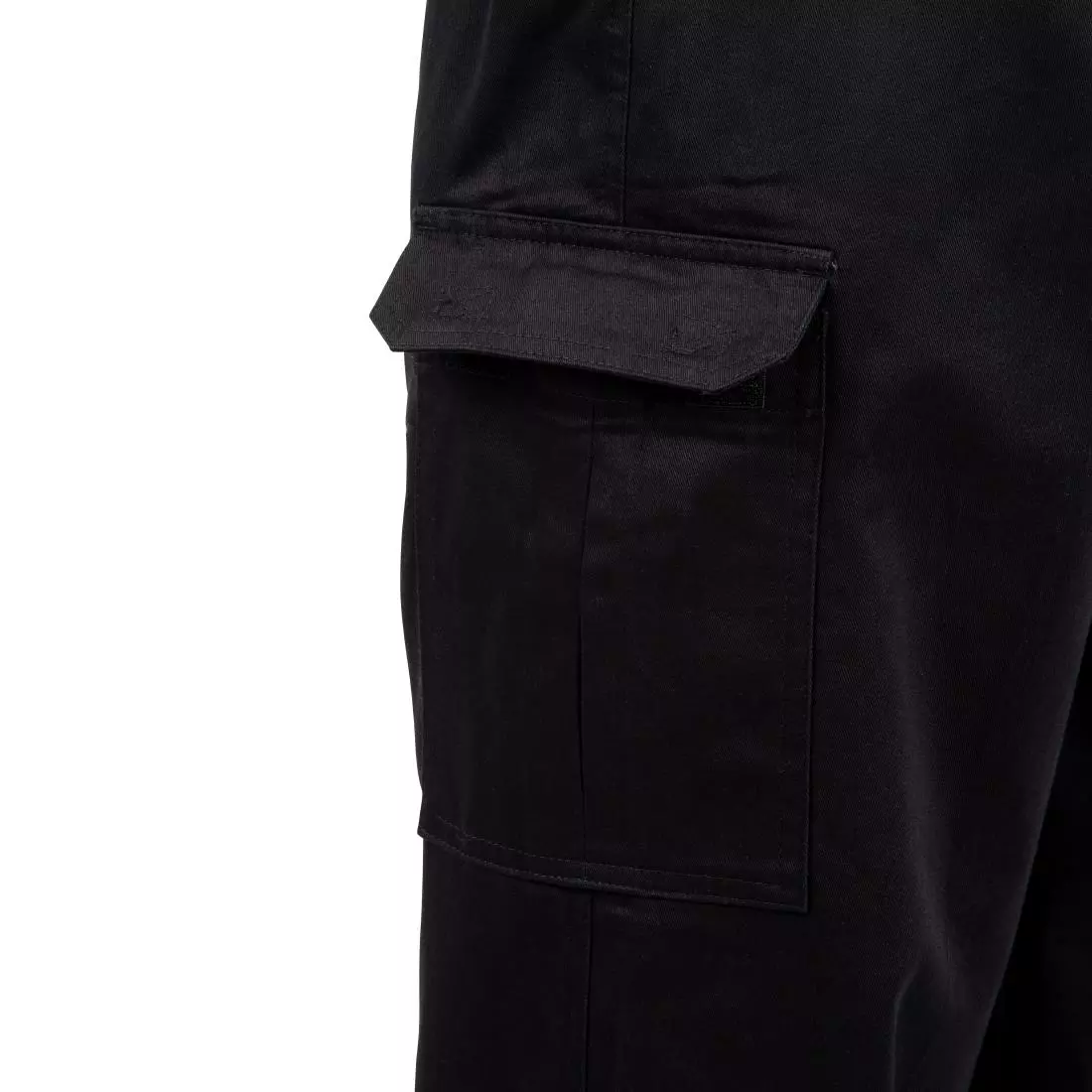 Een Chef Works unisex slim fit cargo broek zwart L koop je bij ShopXPress