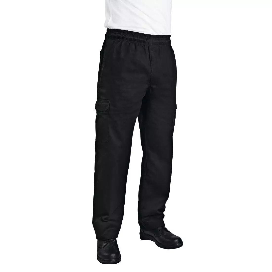 Een Chef Works unisex slim fit cargo broek zwart L koop je bij ShopXPress