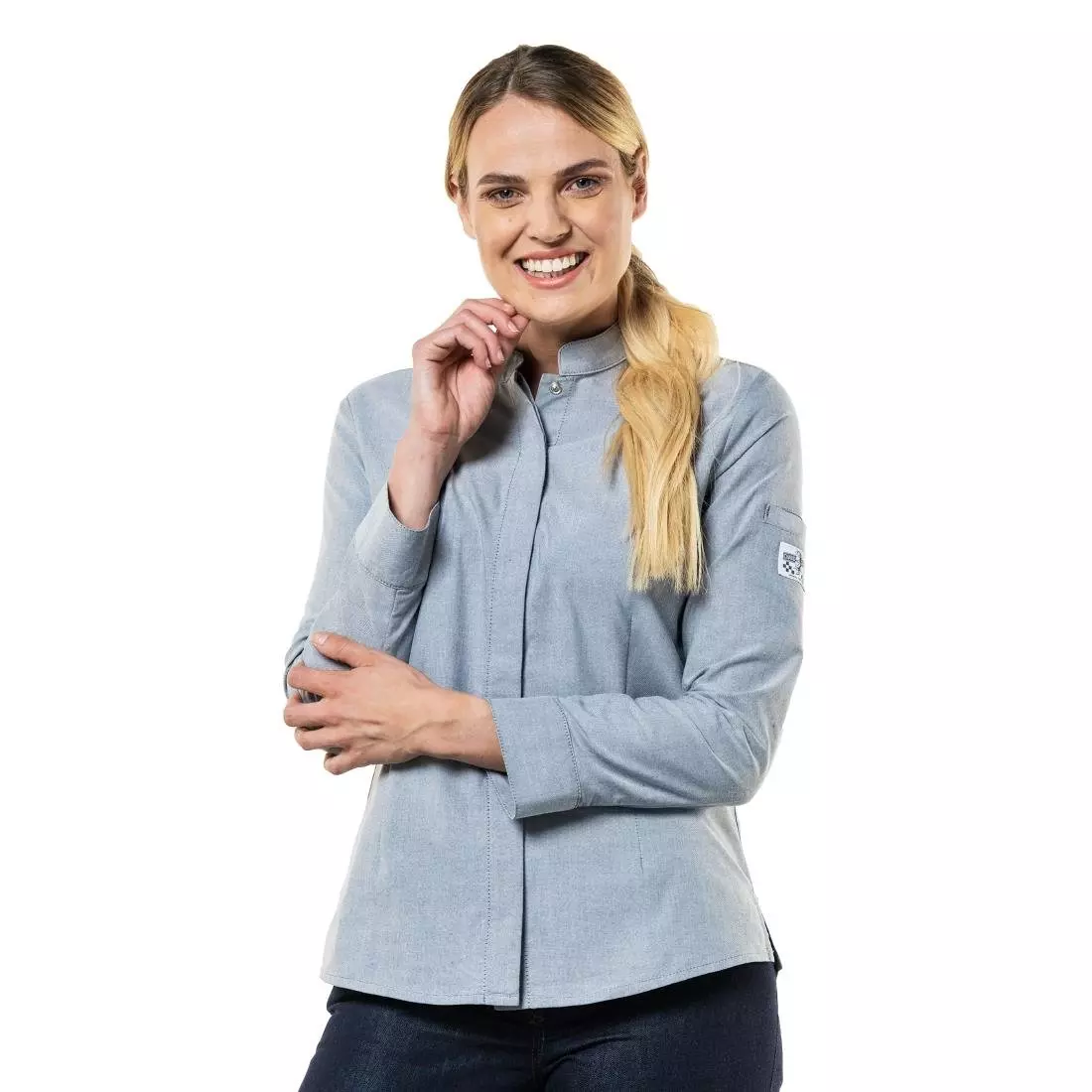 Een Chaud Devant Nordic Grey dames koksbuis maat XL koop je bij ShopXPress