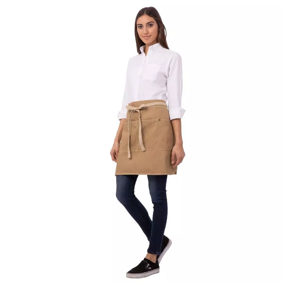 Een Chef Works Urban Austin Denim standaard sloof beige koop je bij ShopXPress