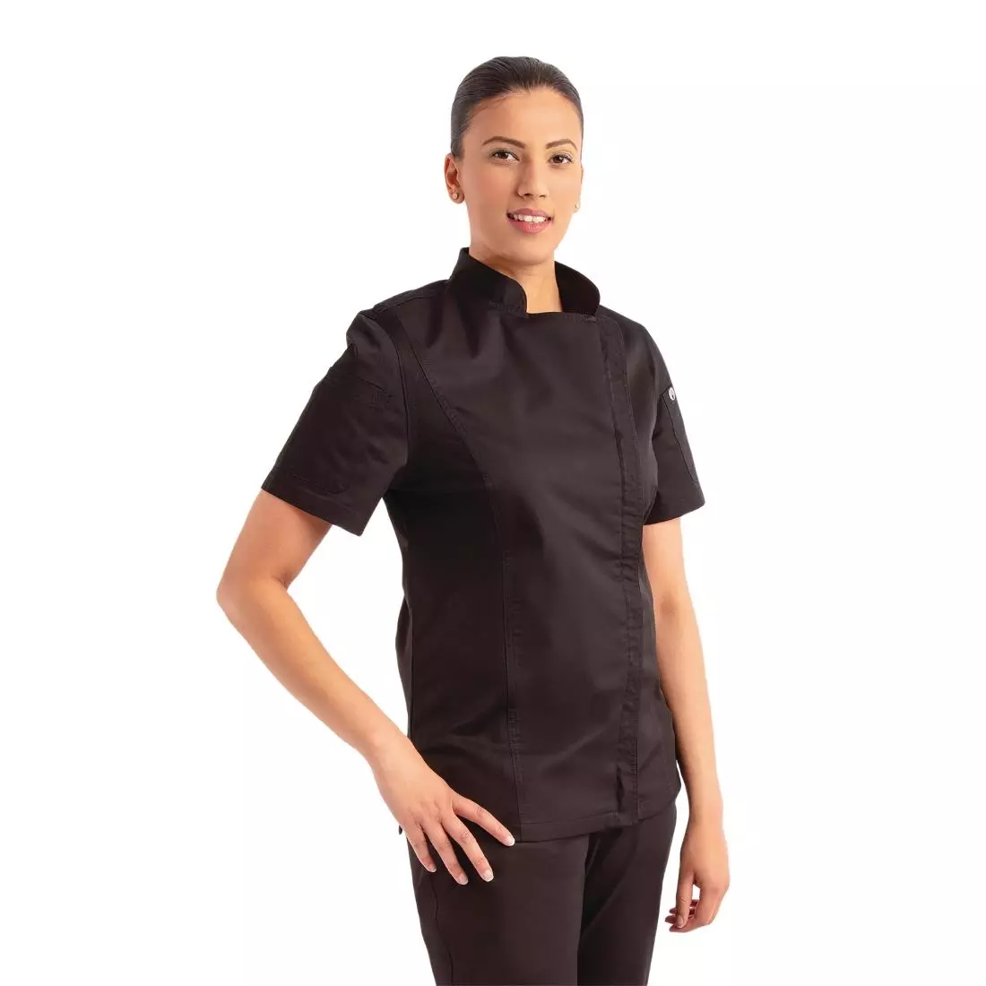 Een Chef Works Springfield dames koksbuis zwart XL koop je bij ShopXPress
