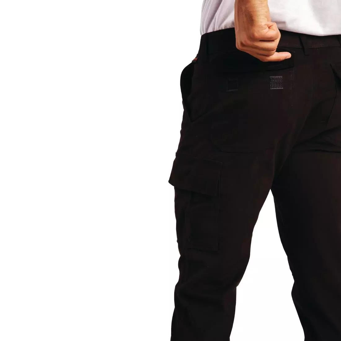 Een Slim fit stretch cargo broek zwart 34 koop je bij ShopXPress