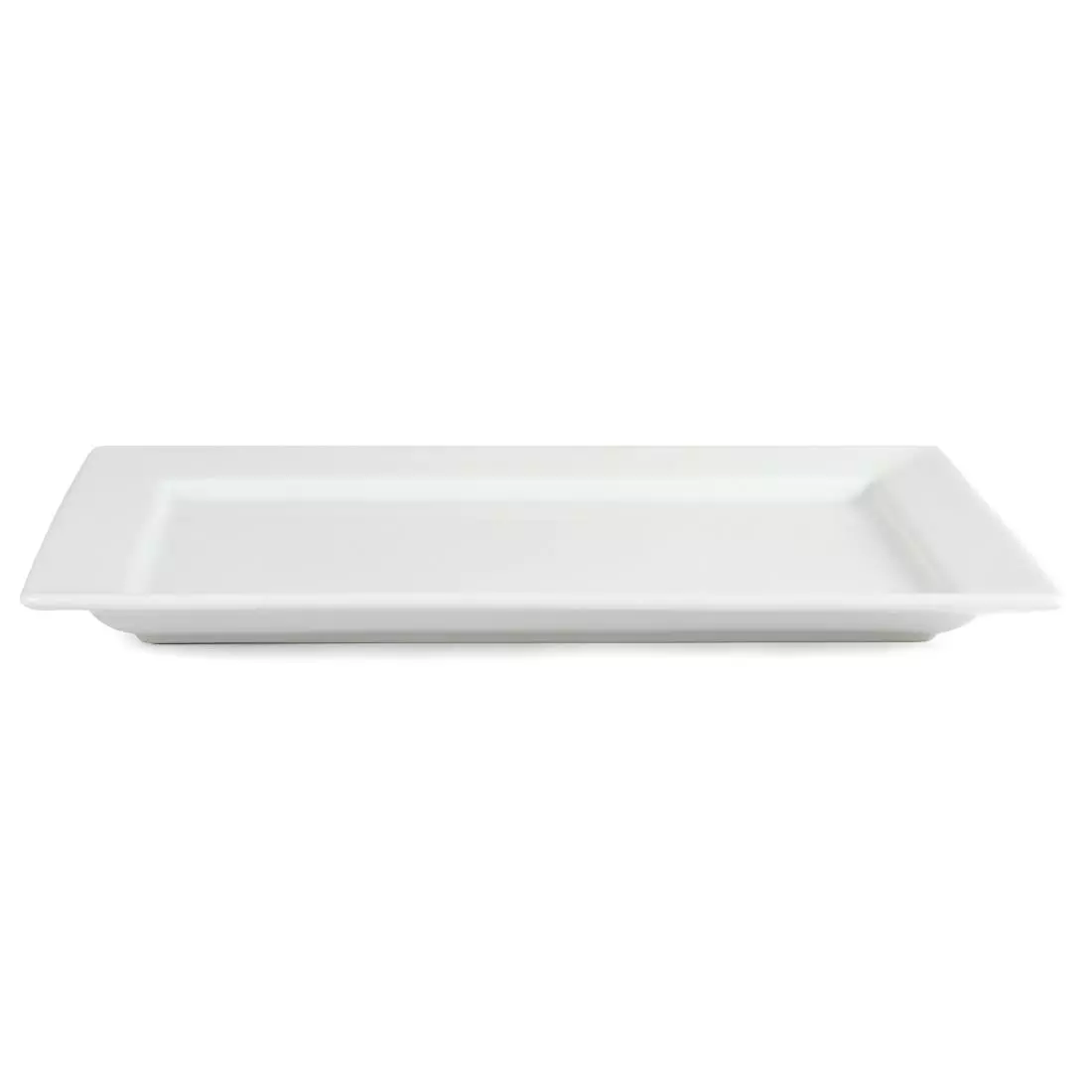 Een Olympia Whiteware rechthoekige schaal met brede rand 400x295mm koop je bij ShopXPress