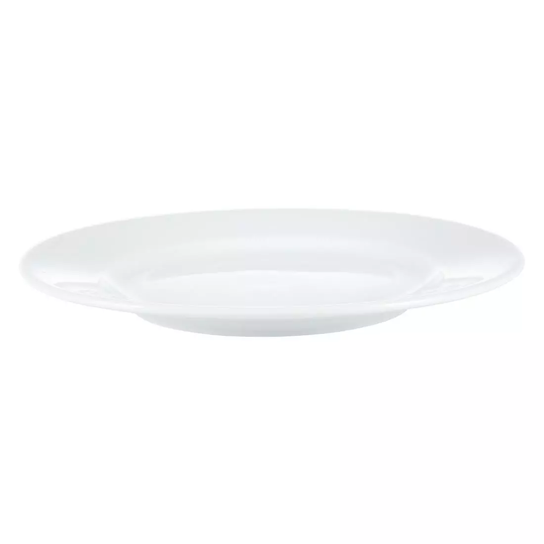 Een Olympia Whiteware witte borden met brede rand 202mm (12 stuks) koop je bij ShopXPress