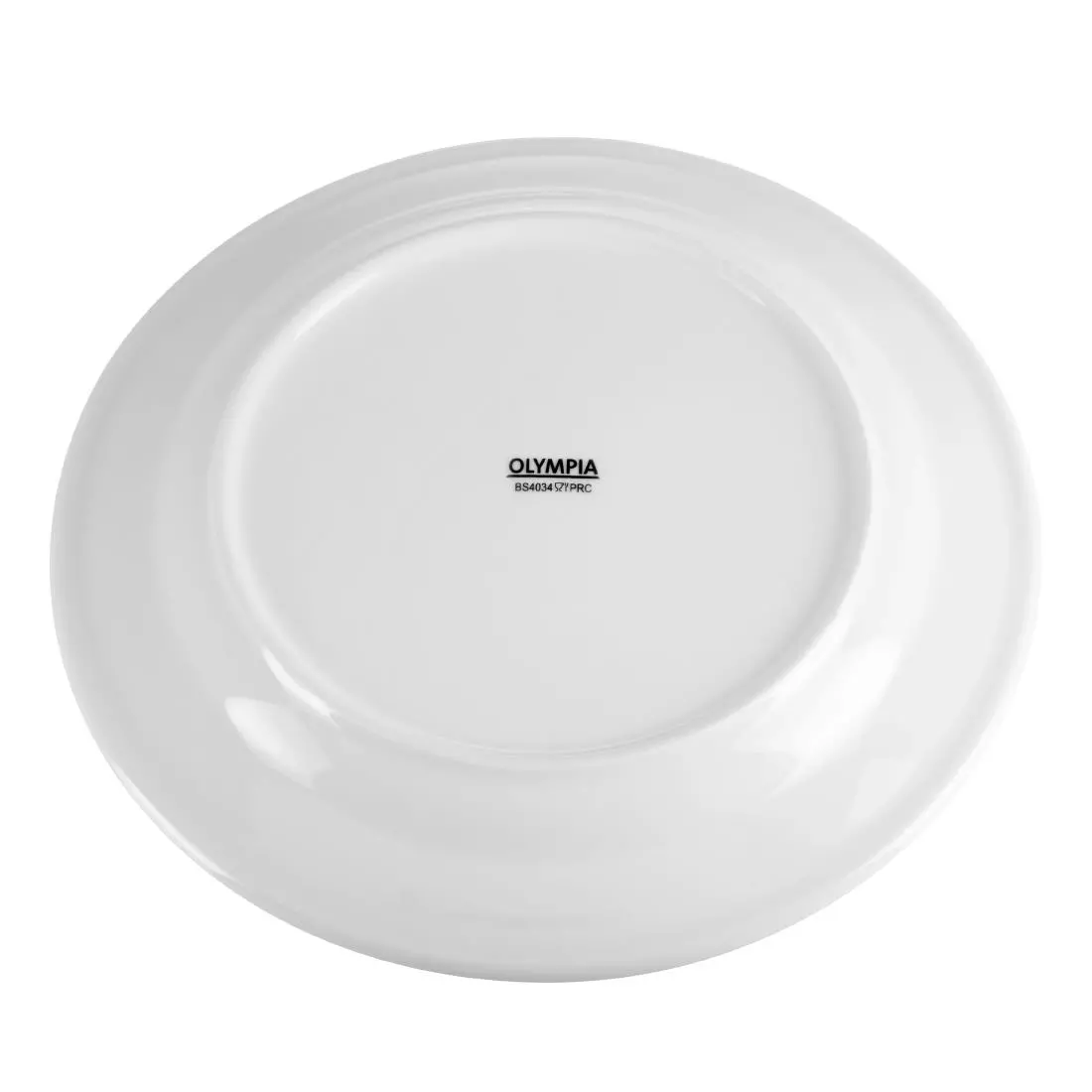 Een Olympia Whiteware borden met brede rand 25cm (12 stuks) koop je bij ShopXPress