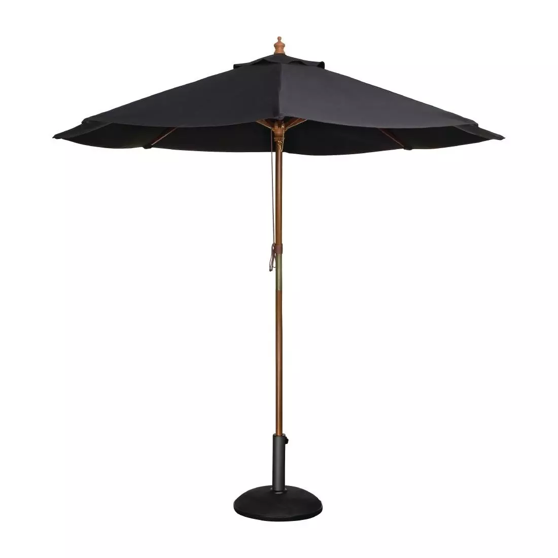 Een Bolero ronde parasol zwart 2,5 meter koop je bij ShopXPress