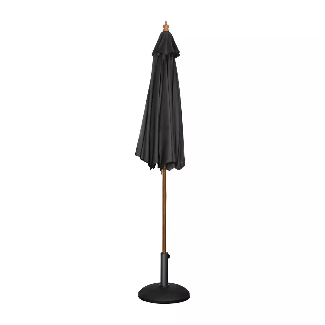 Een Bolero ronde parasol zwart 3m koop je bij ShopXPress