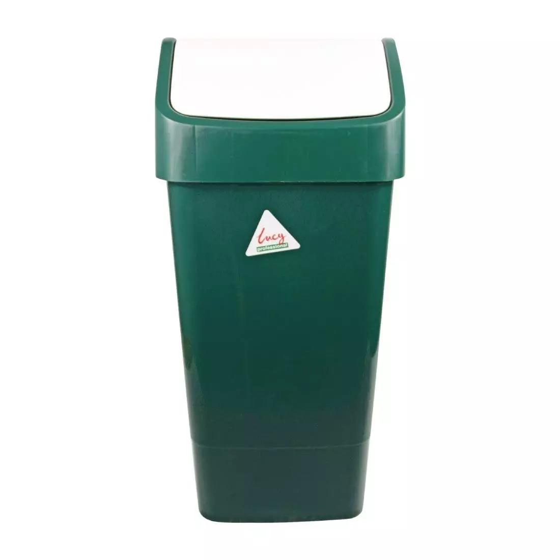 Een SYR afvalbak met schommeldeksel groen koop je bij ShopXPress