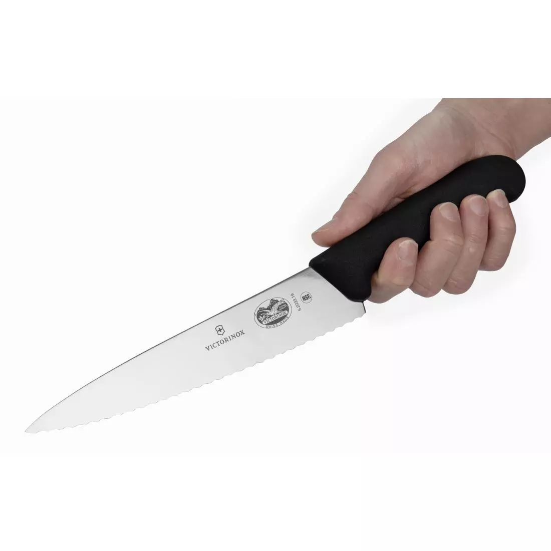 Een Victorinox Fibrox gekarteld koksmes 19cm koop je bij ShopXPress