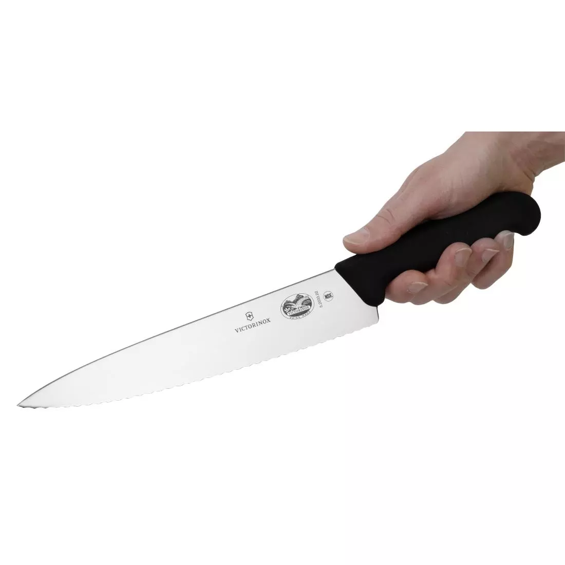 Een Victorinox Fibrox gekarteld vleesmes 22cm koop je bij ShopXPress