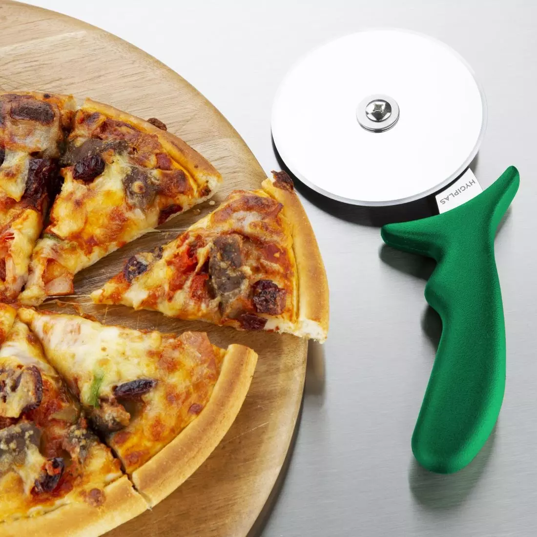 Een Hygiplas pizzawiel groen 10cm koop je bij ShopXPress