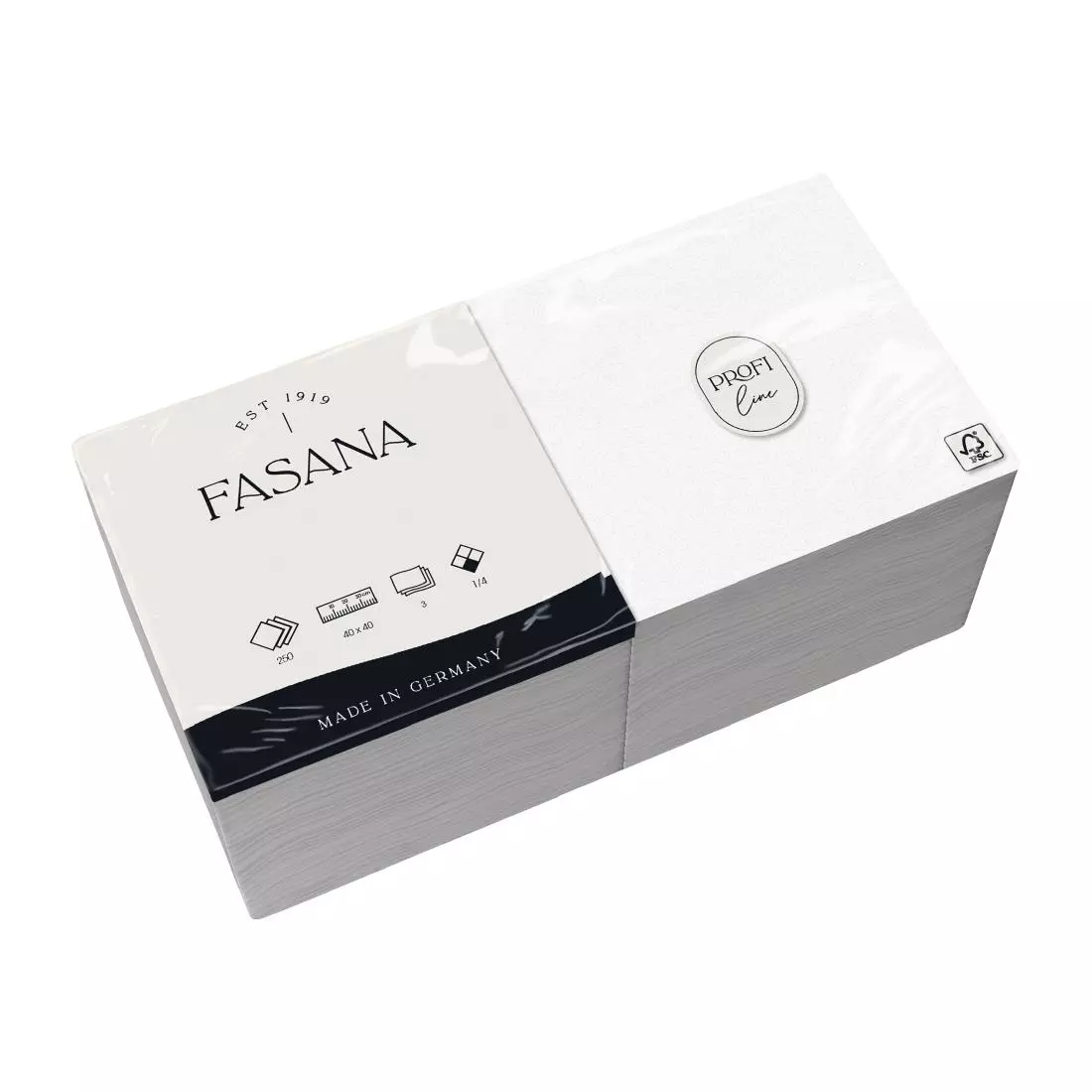 Een Fasana professionele tissueservetten wit 40x40cm (1000 stuks) koop je bij ShopXPress