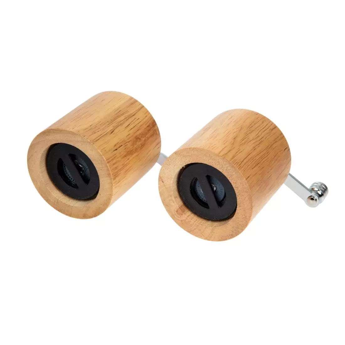 Een Olympia peper- en zoutmolen set licht hout 8,5cm koop je bij ShopXPress