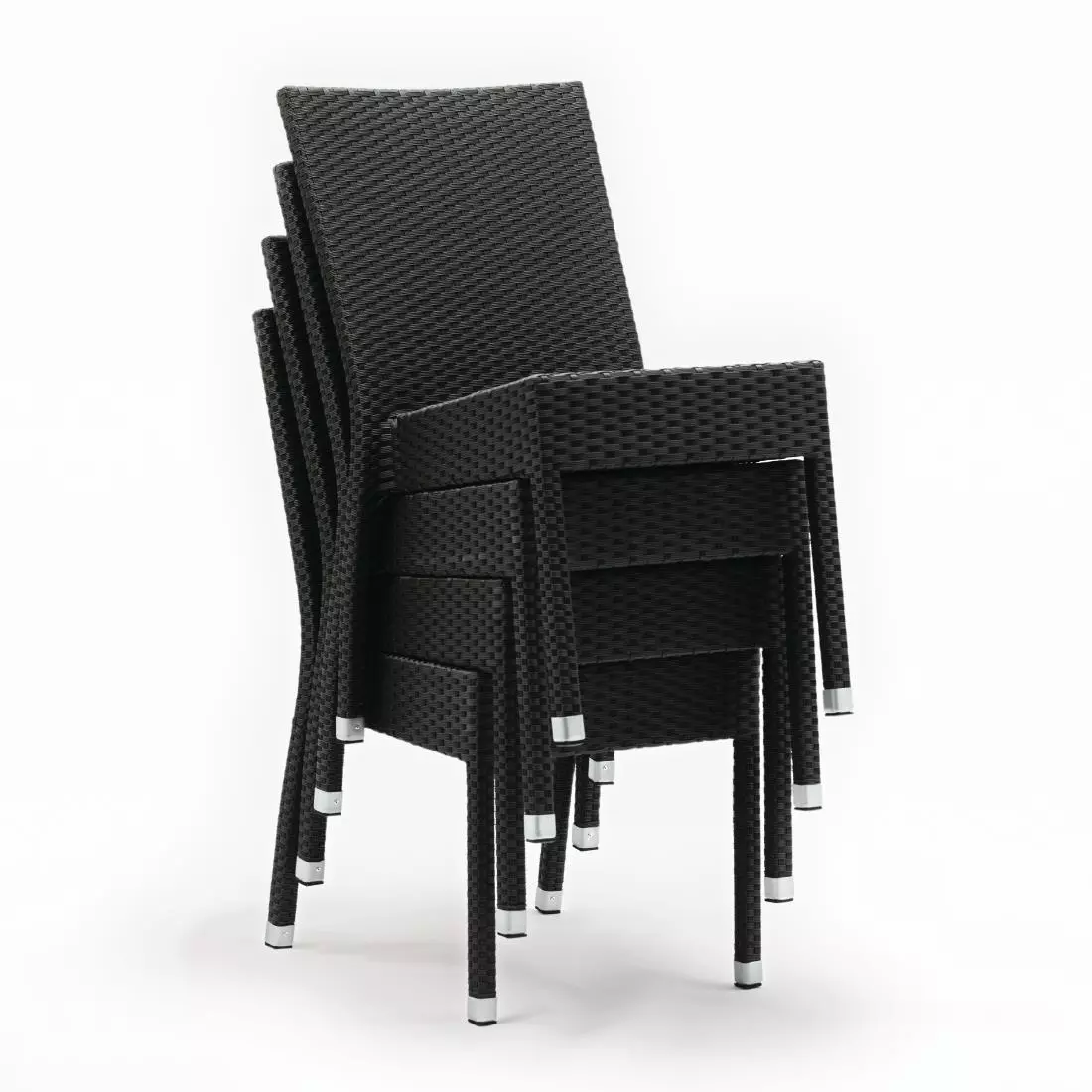 Een Bolero polyrotan stoelen antraciet (4 stuks) koop je bij ShopXPress