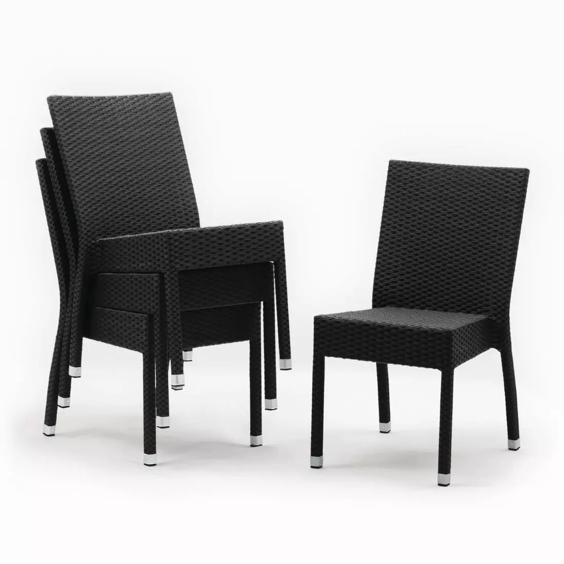 Een Bolero polyrotan stoelen antraciet (4 stuks) koop je bij ShopXPress