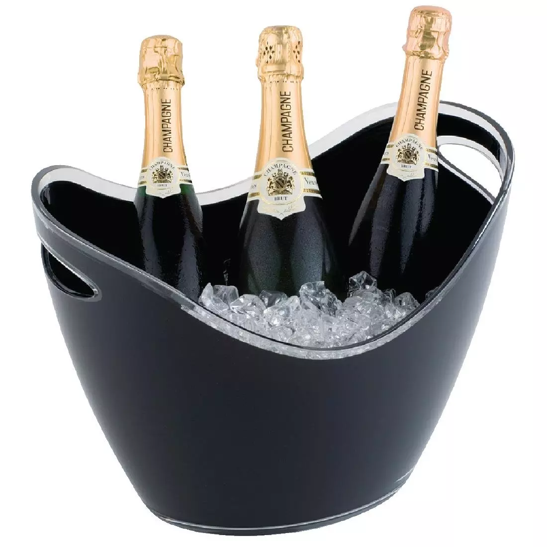 Een APS acryl champagne bowl groot zwart koop je bij ShopXPress
