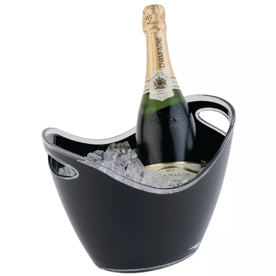 Een APS acryl champagne bowl klein zwart koop je bij ShopXPress