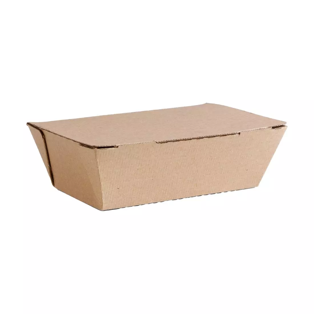 Een Vegware composteerbare ribkartonnen bakjes groot 60(H)x 130(B)x 195(D)mm (300 stuks) koop je bij ShopXPress