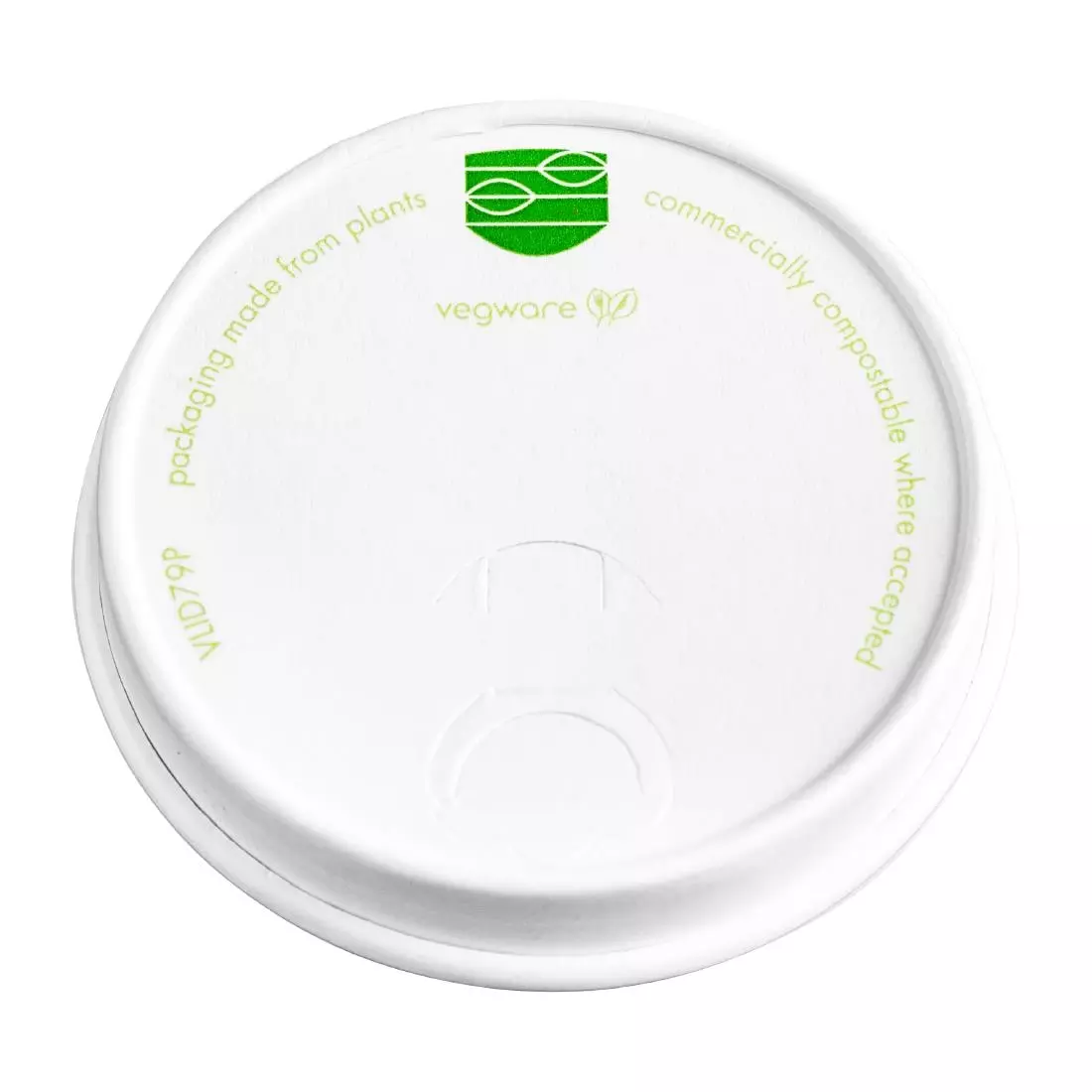 Een Vegware 79-Serie composteerbare koffiebeker deksels (1000 stuks) koop je bij ShopXPress