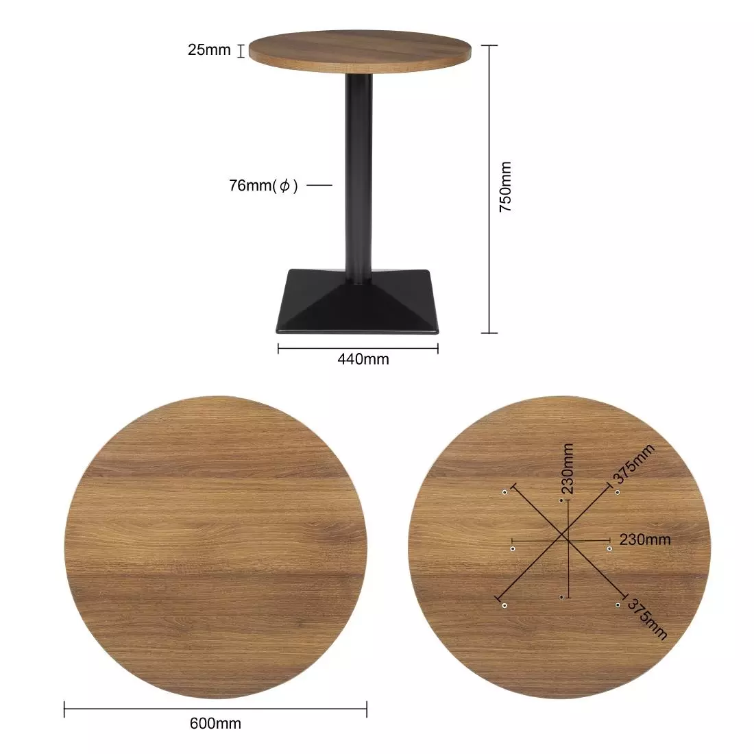 Een Bolero Complete Ronde Tafel 600mm koop je bij ShopXPress