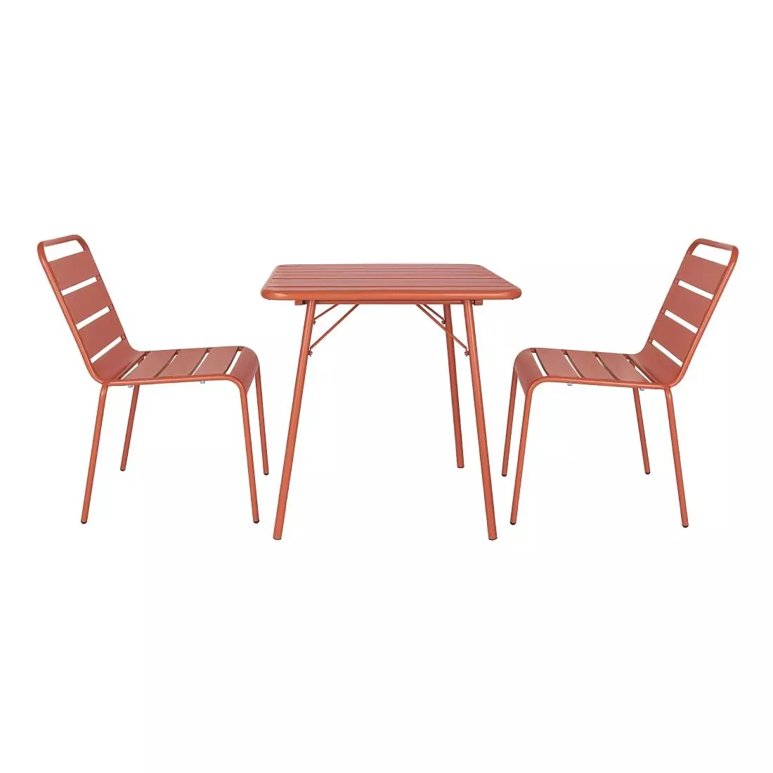 Een Bolero terracotta gelateerde stalen zijstoelen (4 stuks) koop je bij ShopXPress