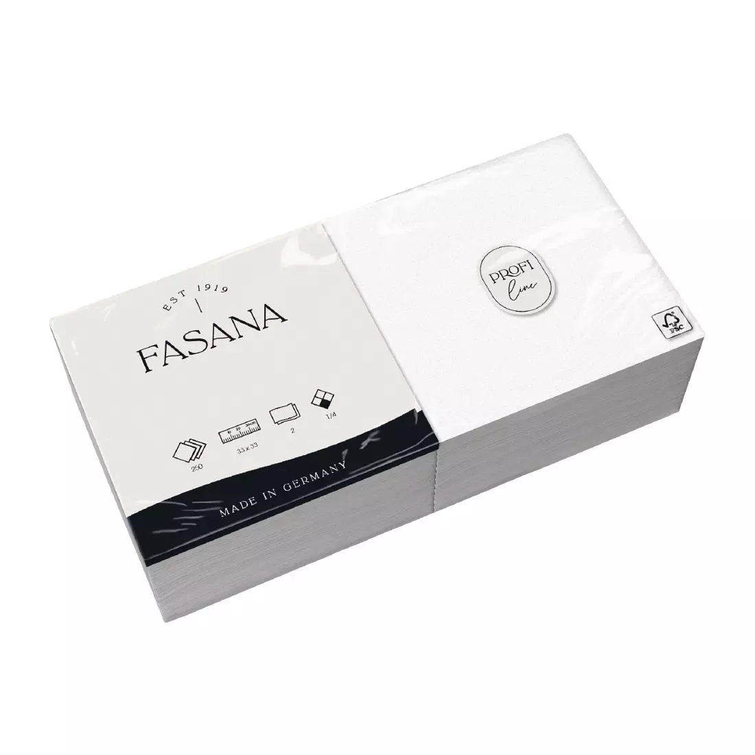 Een Fasana professionele tissueservetten wit 33x33cm (1500 stuks) koop je bij ShopXPress