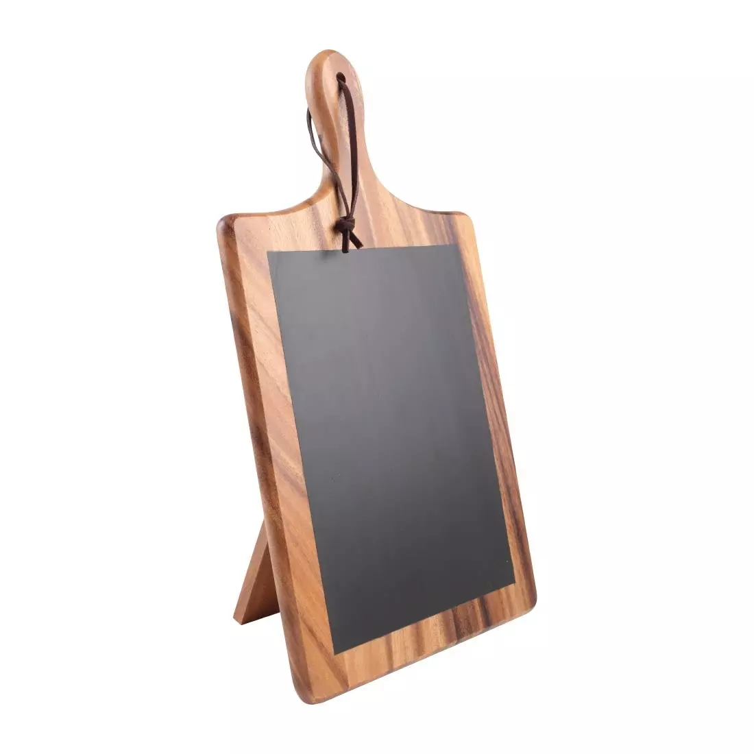 Een T&G Woodware Toscaanse krijtbordplank met standaard koop je bij ShopXPress