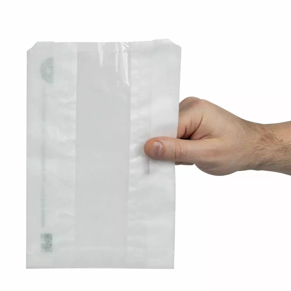 Een Vegware composteerbare glassine papieren zakjes met kijkvenster (500 stuks) koop je bij ShopXPress