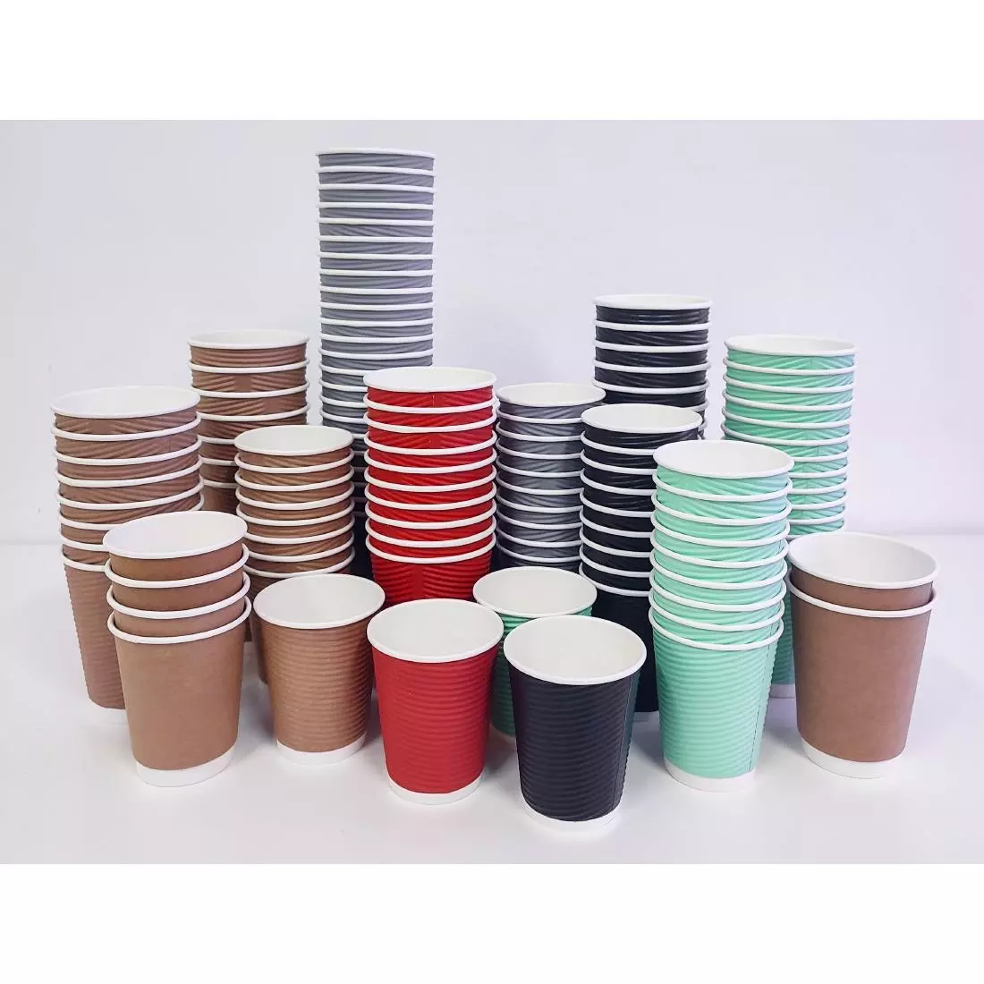 Een Fiesta Recyclable koffiebekers ribbelwand blauwgrijs 225ml (500 stuks) koop je bij ShopXPress